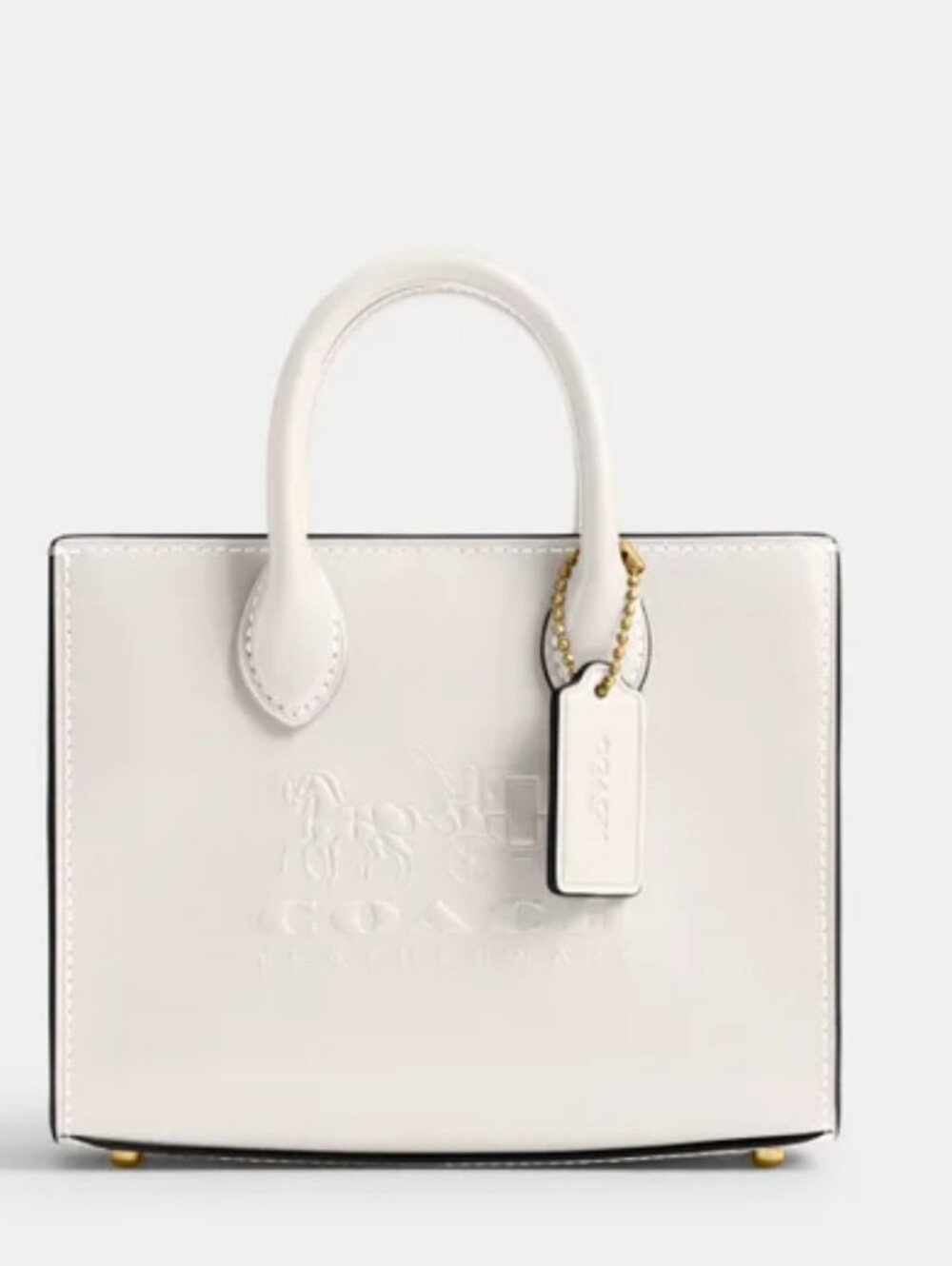 Coach Ace Tote Bag 26 White Chalk